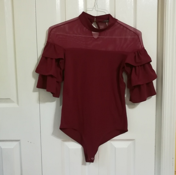 Tops - Burgendy bodysuit